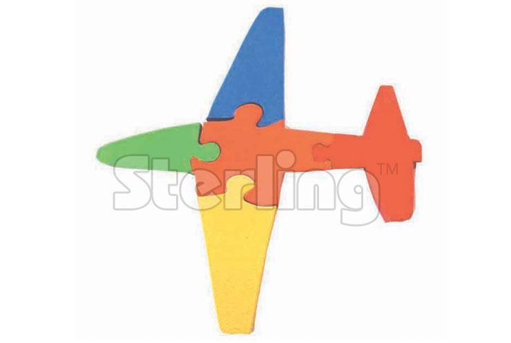 AIRPLANE JIGSAW PUZZLE-COLORED