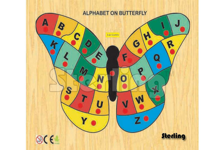 ALPHABET ON BUTTERFLY PUZZLE