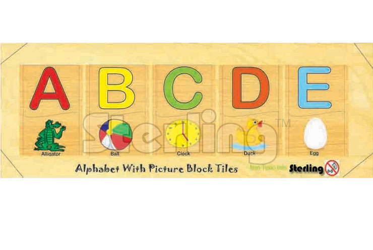 ALPHABET PICTURE BLOCK TILES