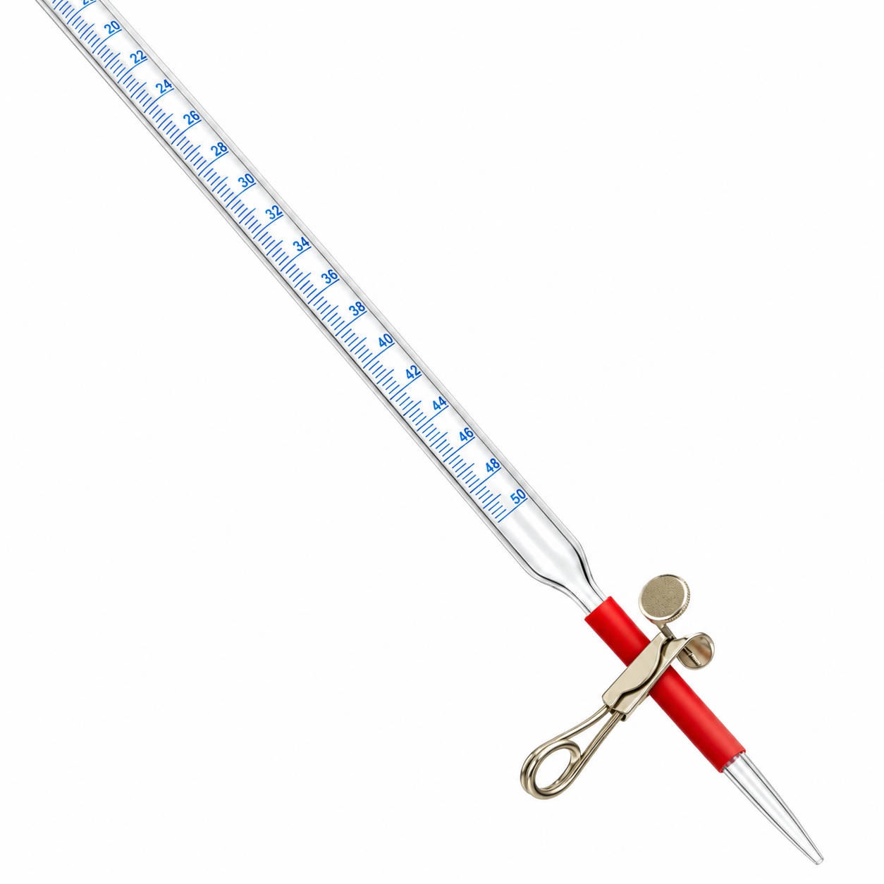 BURETTE WITH PINCH CLIP – BOROSILICATE GLASS
