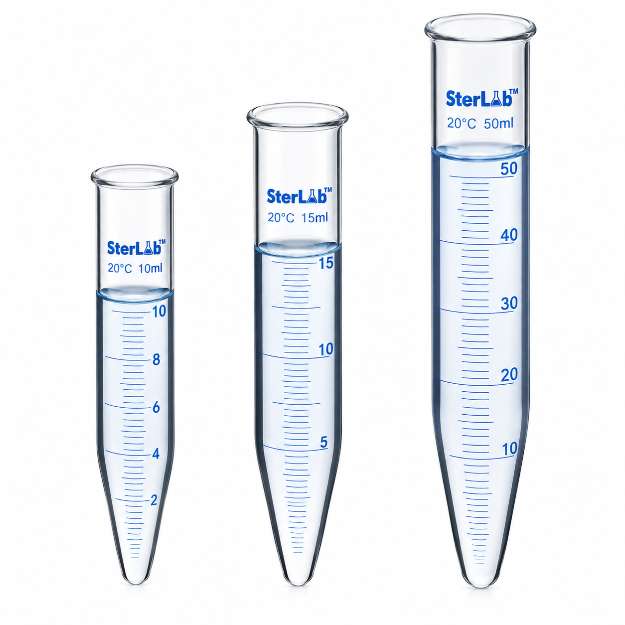 CENTRIFUGE TUBE CONICAL BOTTOM GRADUATED - BOROSILICATE GLASS