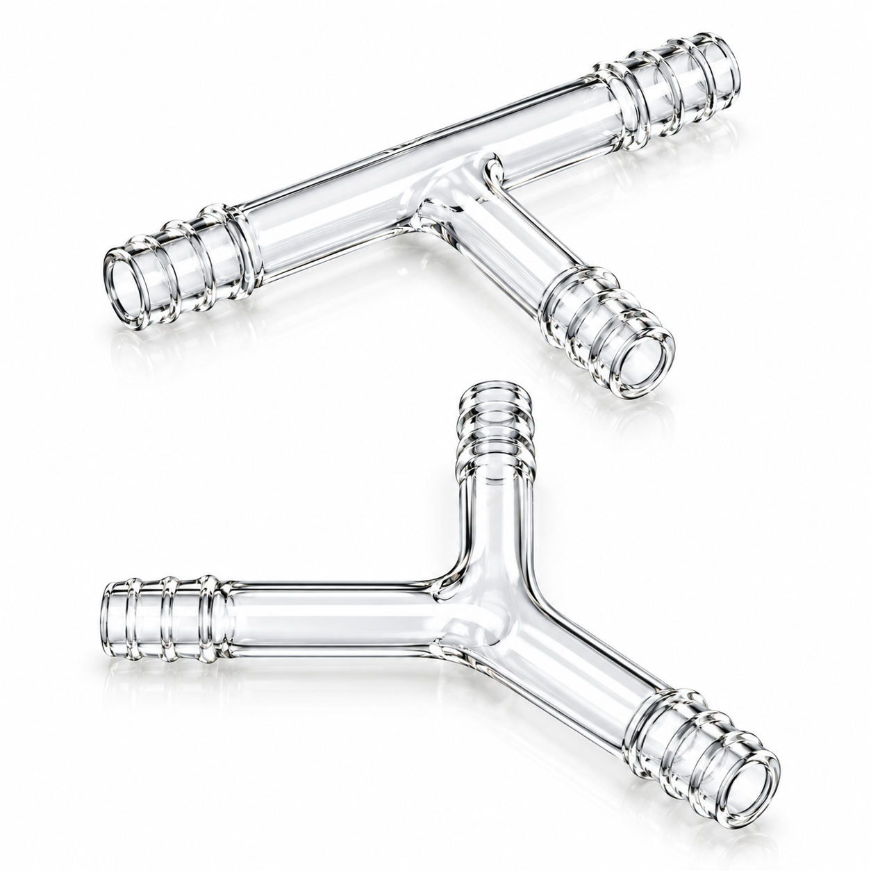 CONNECTION TUBES, T-SHAPE OR Y-SHAPE – BOROSILICATE GLASS