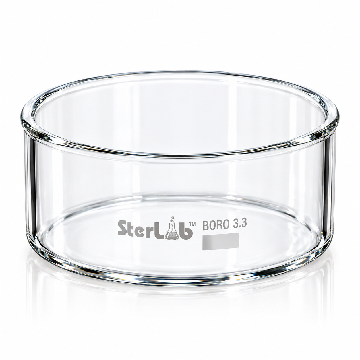 CRYSTALLISING DISH – BOROSILICATE GLASS