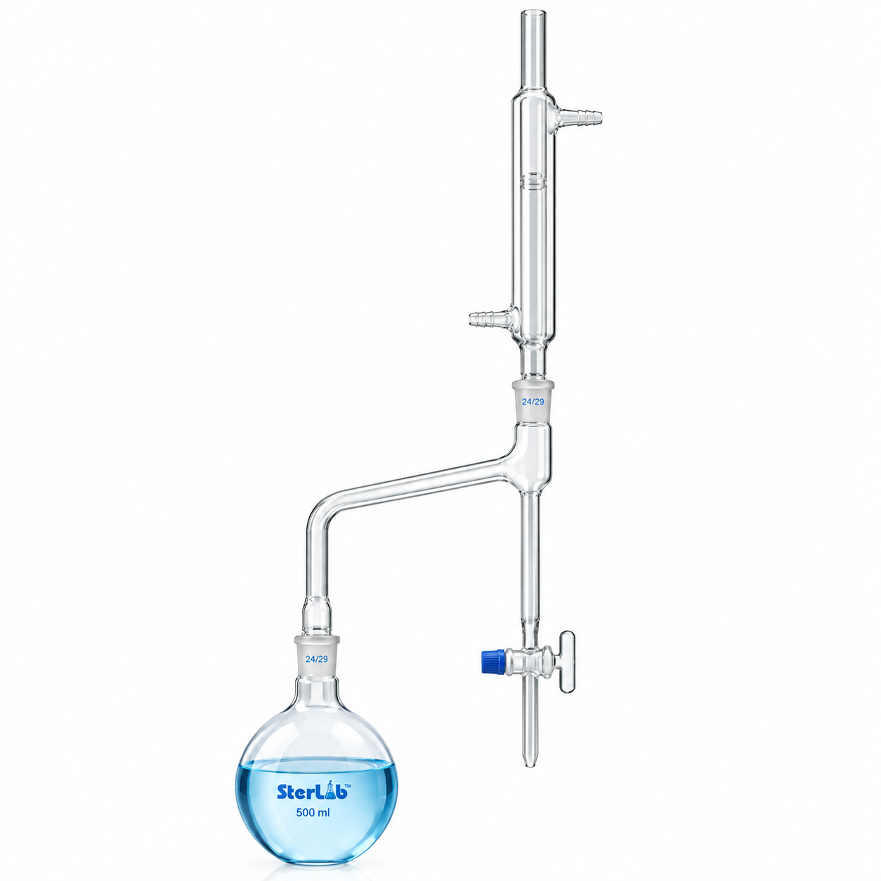 DEAN AND STARK APPARATUS FOR MOISTURE DETERMINATION WITH STOPCOCK – BOROSILICATE GLASS