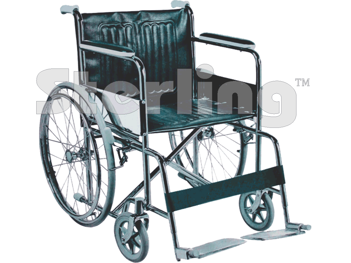 FIXED WHEEL CHAIR WITH CUSHION SEAT
