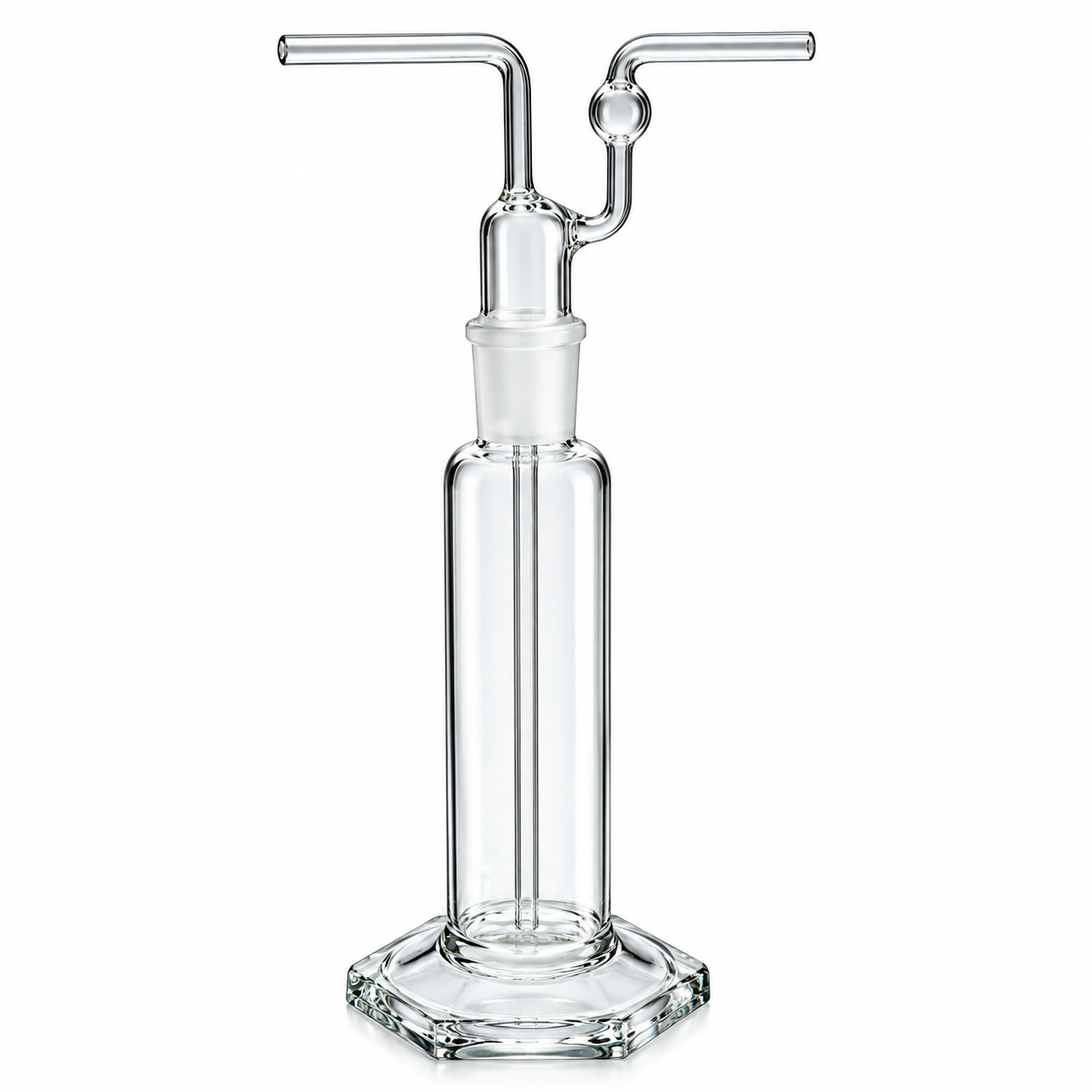 GAS WASHING BOTTLE – DRECHSEL'S (PLAIN), SODA GLASS