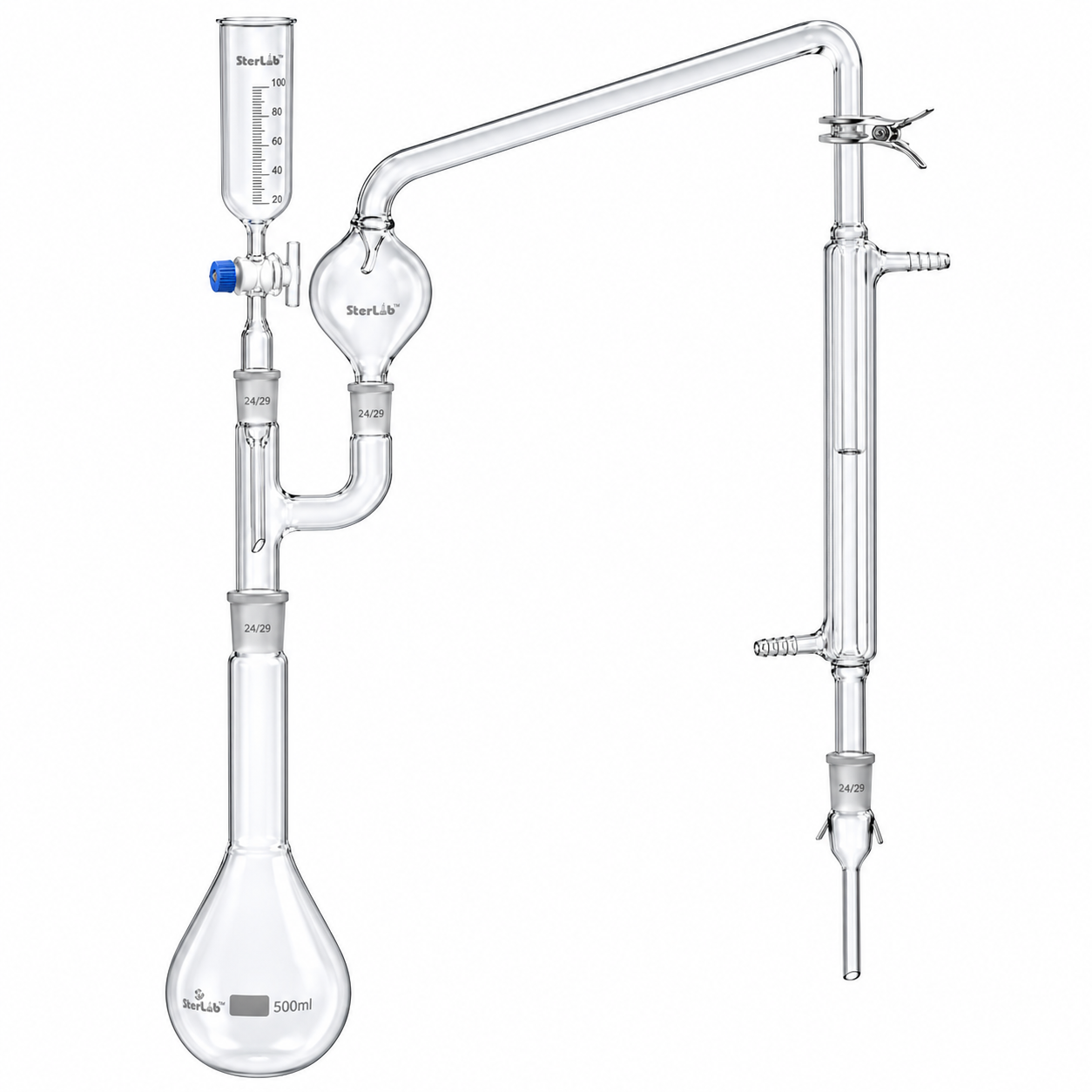 KJELDAHL DISTILLATION ASSEMBLY (K.F. 800 ML) – BOROSILICATE GLASS