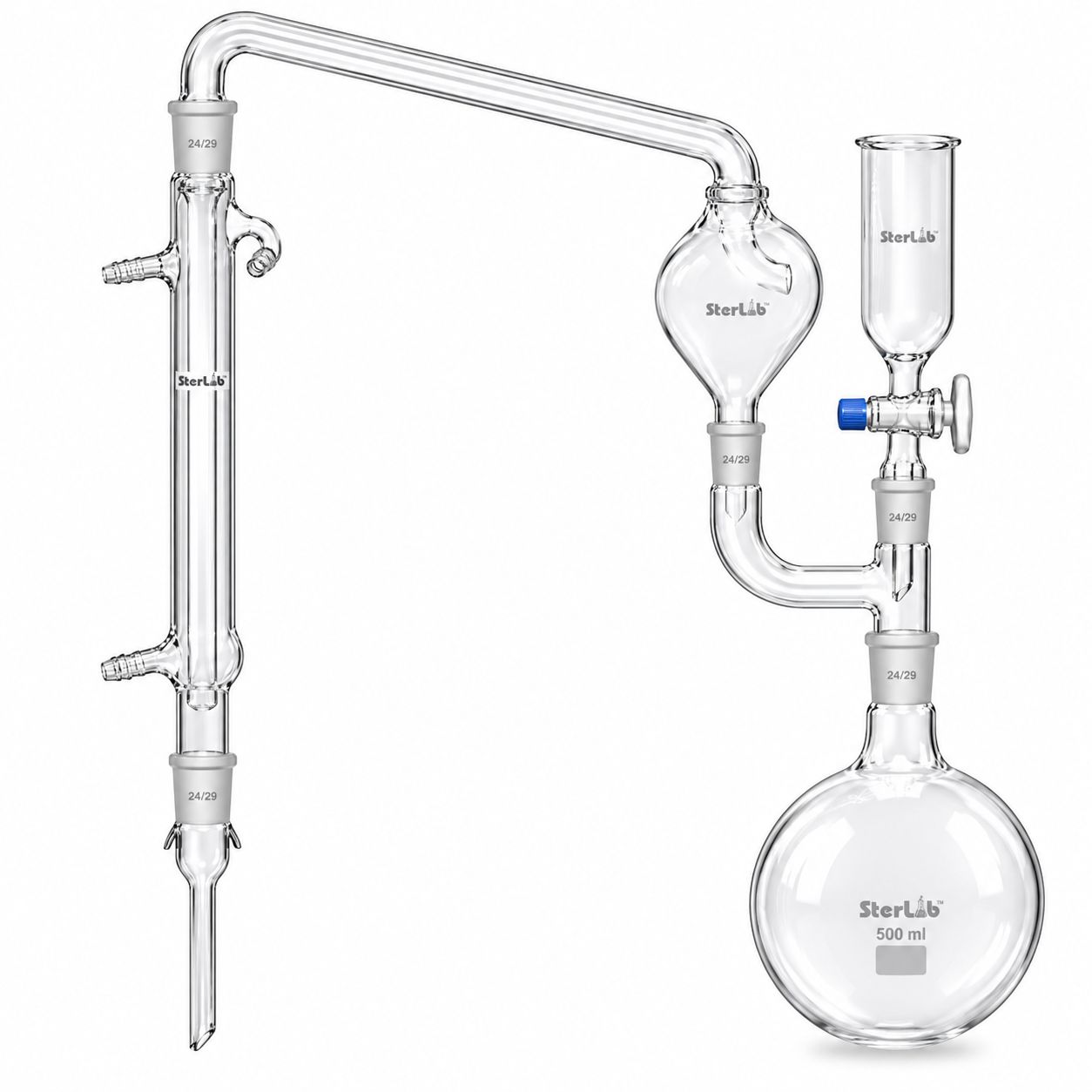 KJELDAHL DISTILLATION ASSEMBLY (RB.F 1000 ML) – BOROSILICATE GLASS