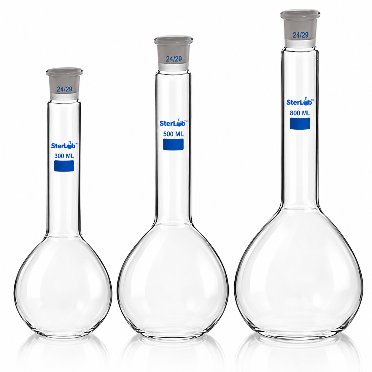 KJELDAHL FLASK WITH SOCKET – BOROSILICATE GLASS