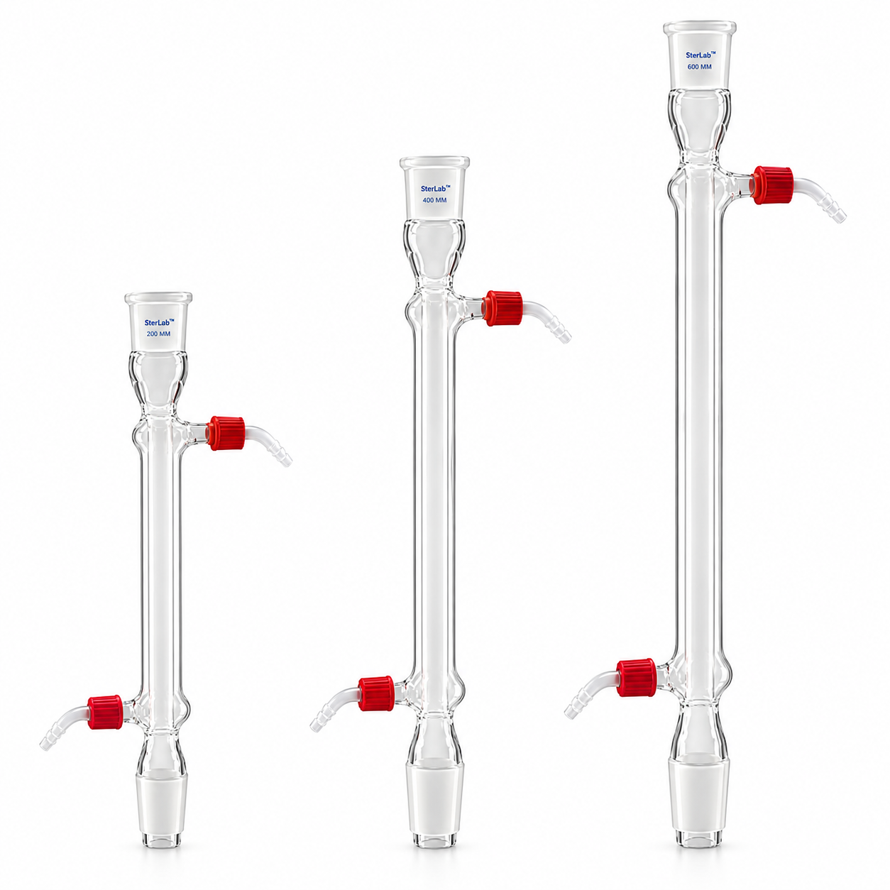 LIEBIG CONDENSERS – BOROSILICATE GLASS