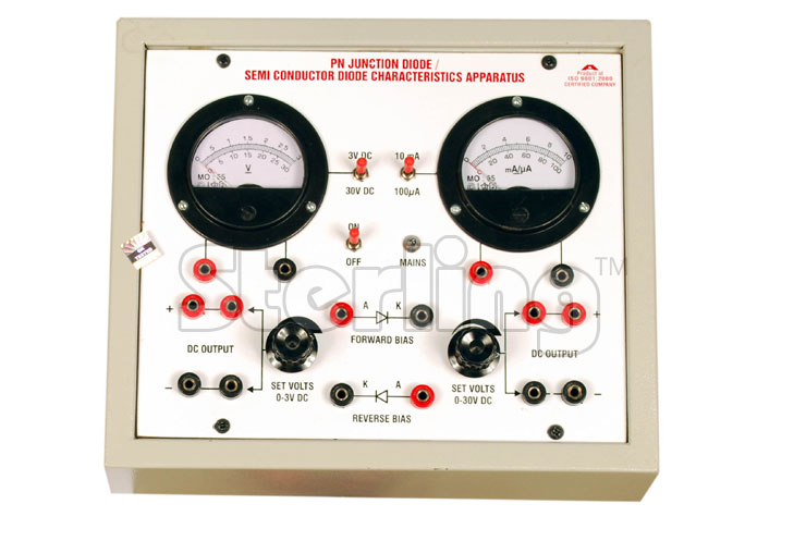 PN JUNCTION/SEMI CONDUCTOR DIODE CHARACTERISTICS APPARATUS