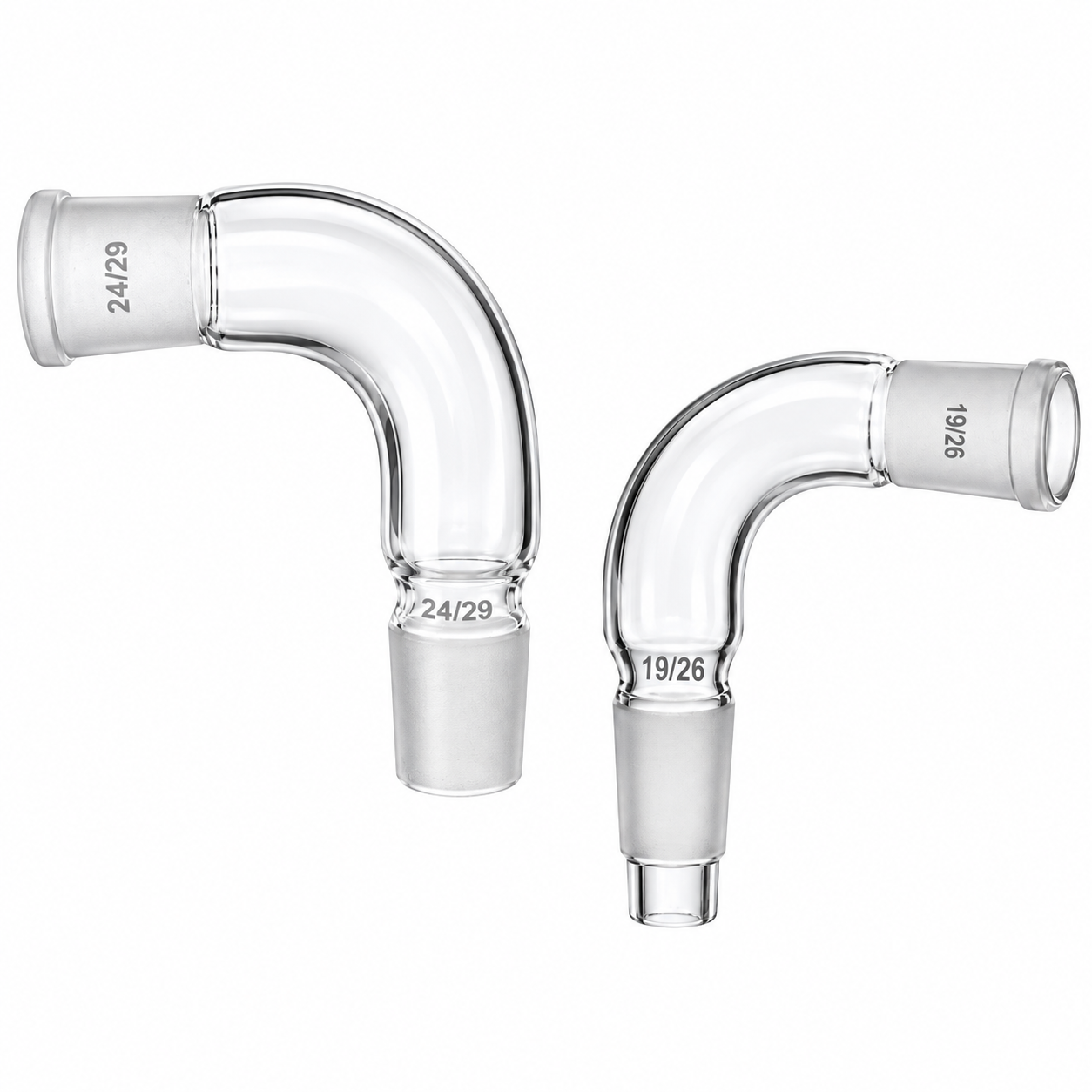 RECEIVER ADAPTERS, PLAIN BEND – BOROSILICATE GLASS