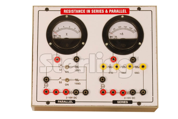 RESISTANCE IN SERIES AND PARALLEL APPARATUS