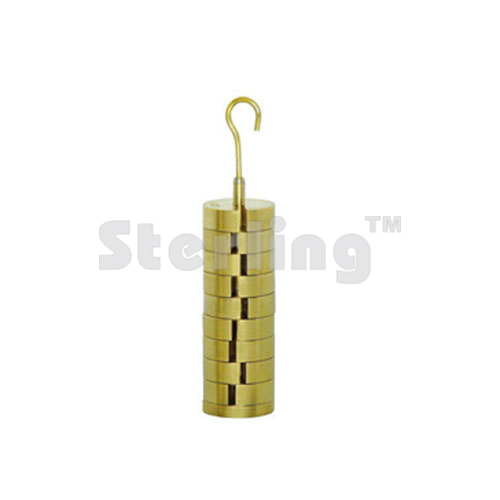 SLOTTED MASSES SET BRASS 200 GMS