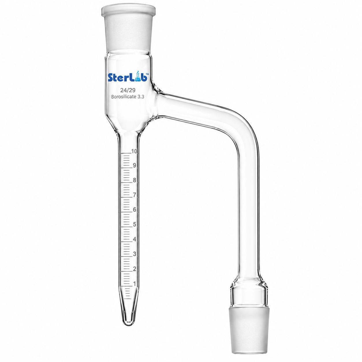 SPARE RECEIVER FOR DEAN AND STARK APPARATUS WITHOUT STOPCOCK – BOROSILICATE GLASS