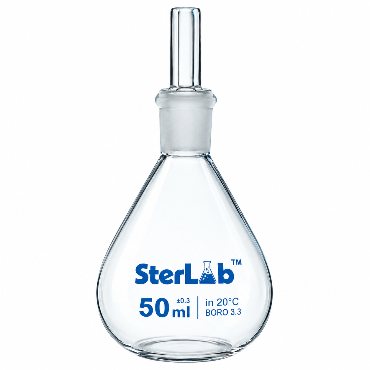 SPECIFIC GRAVITY BOTTLE – WITH GROUND-IN CAPILLARY STOPPER, CLASS B - BOROSILICATE GLASS