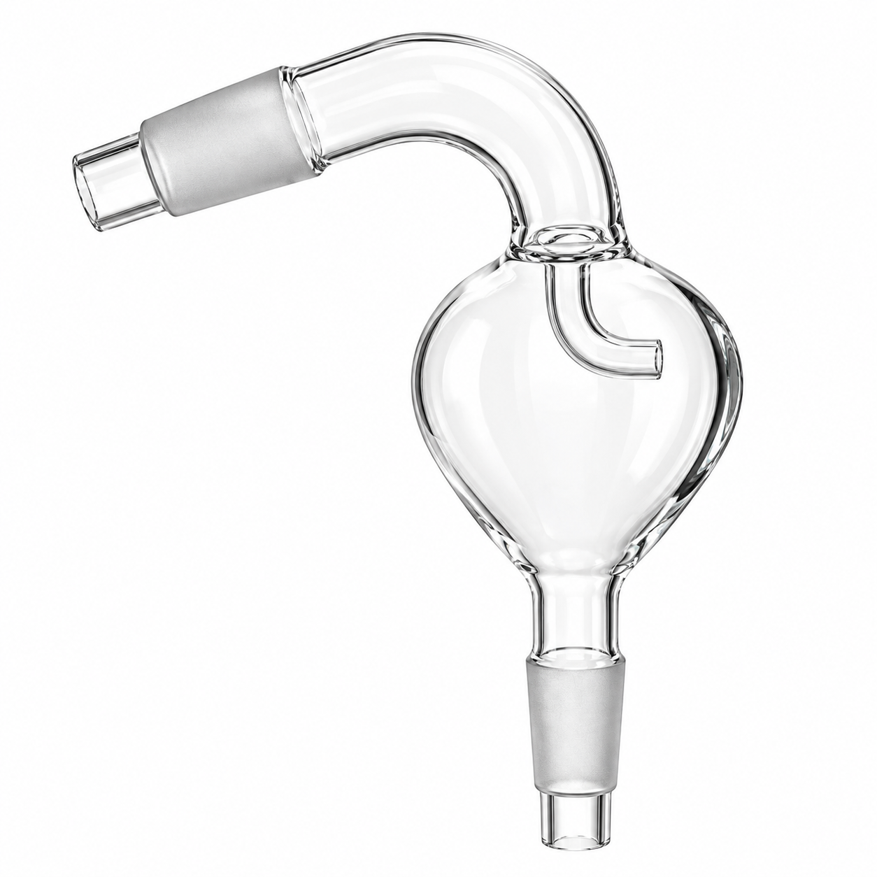 SPLASH HEADS, PEAR SHAPE, SLOPING – BOROSILICATE GLASS