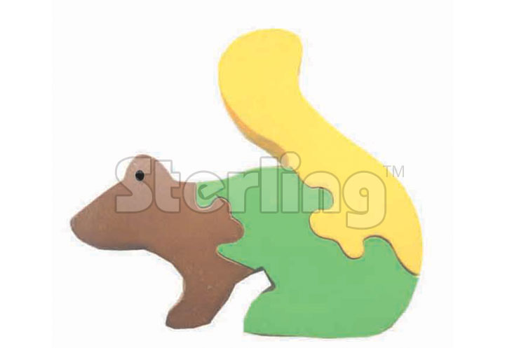 SQUIRREL JIGSAW PUZZLE-COLORED