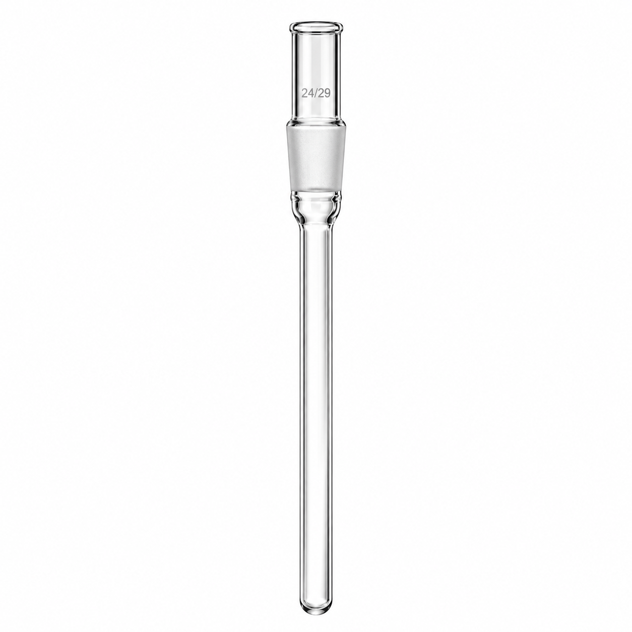 THERMOMETER POCKET, LONG TYPE, FOR SEALING TO REQUIRED LENGTH – BOROSILICATE GLASS