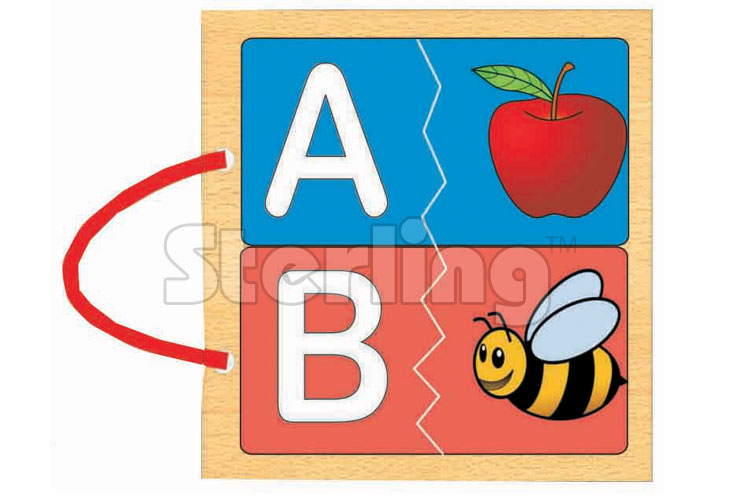 WOODEN ALPHABET BOOK PUZZLE